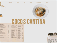 Tablet Screenshot of cocoscantina.co.nz